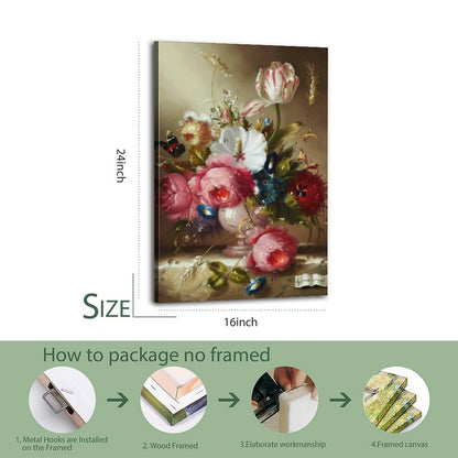 Blooming Flowers Wall Decor for Kitchen or Bar 29