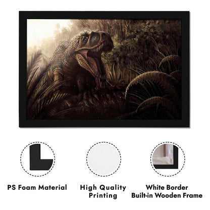 T-Rex Roar Canvas Wall Picture Jurassic Home Decor-02