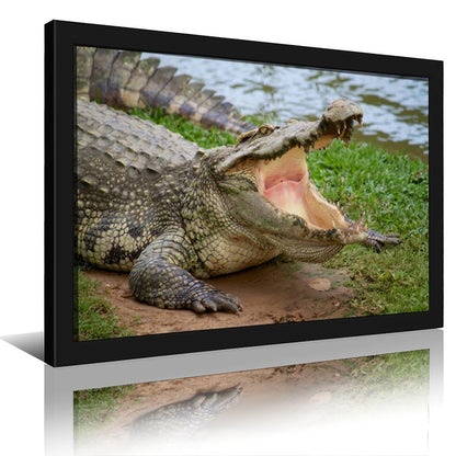 Modern Wildlife Art Crocodile Canvas Wall Decoration