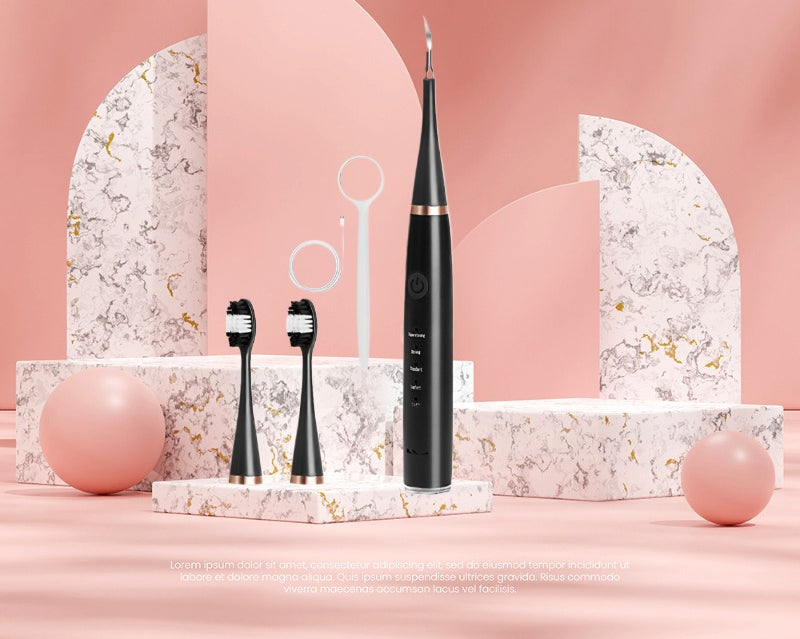 USB Rechargeable Electric Tooth Cleaning Kit 500mAh Lithium Battery Portable for Travel Home Use Fathers Mothers Day Gift Idea