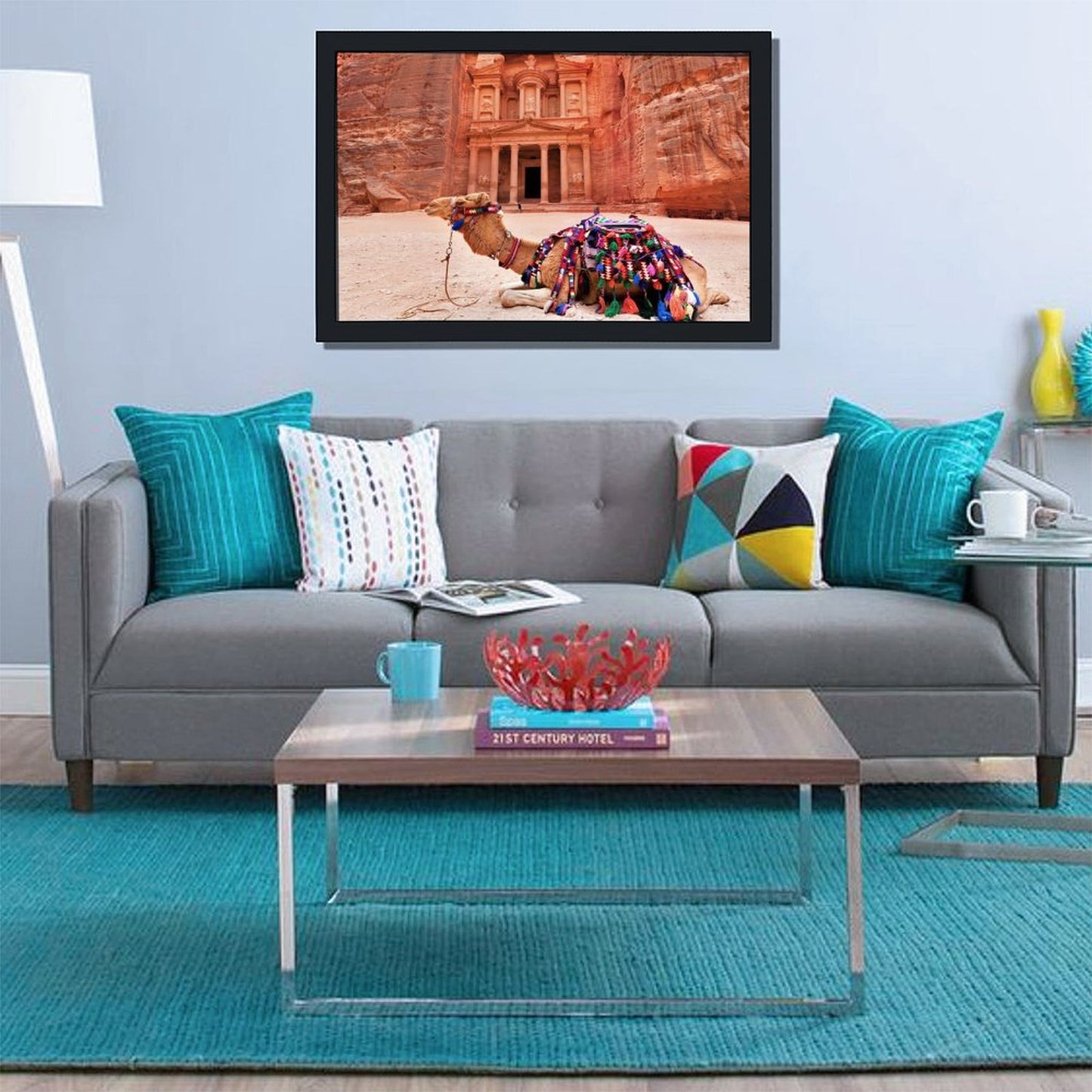 Nature Camel Canvas Print Wall Art for Living Room-06