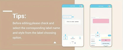 12x40mm Mini Portable Label Printer Phomemo D30 Inkless Handheld Label Maker for Jar Kitchen Clothes Jewelry Smartphone Tablet