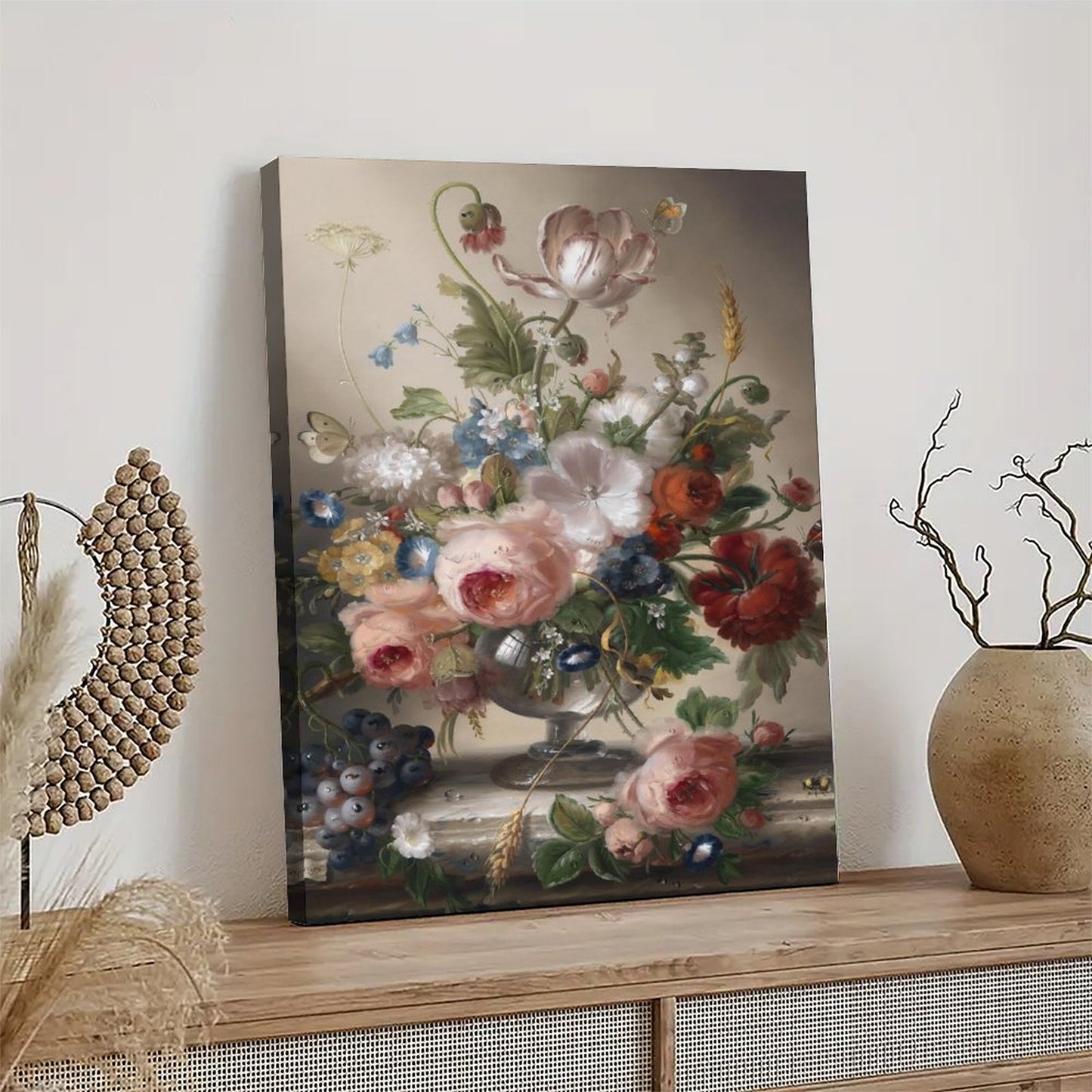 Contemporary Flower Canvas Picture Frame Art 27