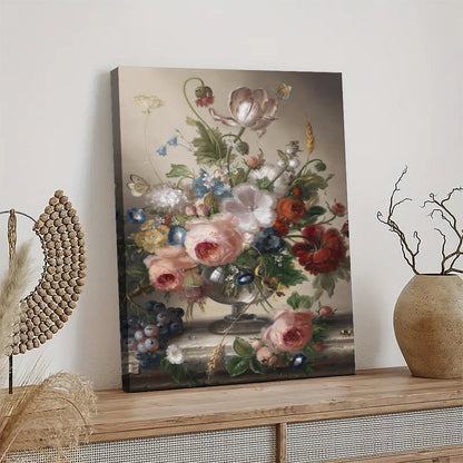 Contemporary Flower Canvas Picture Frame Art 27