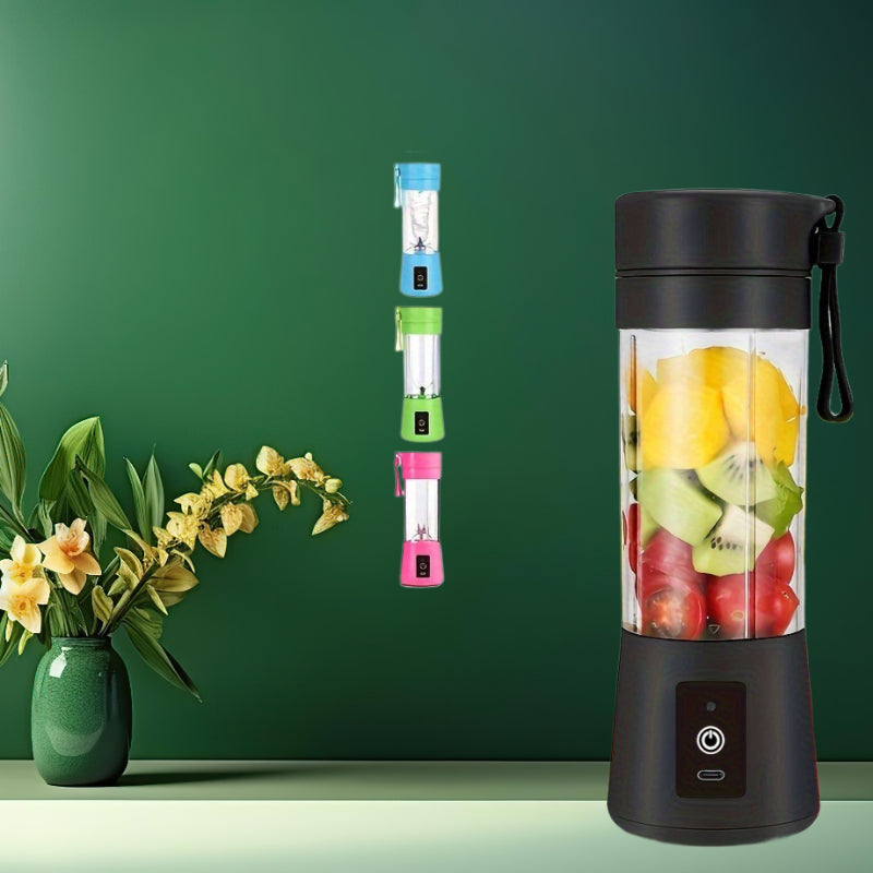 Mini Blender Portable USB Rechargeable Personal Blender for Juice Milk Smoothies Compact Travel Juicer Cup 380ml Small Blender for Kitchen