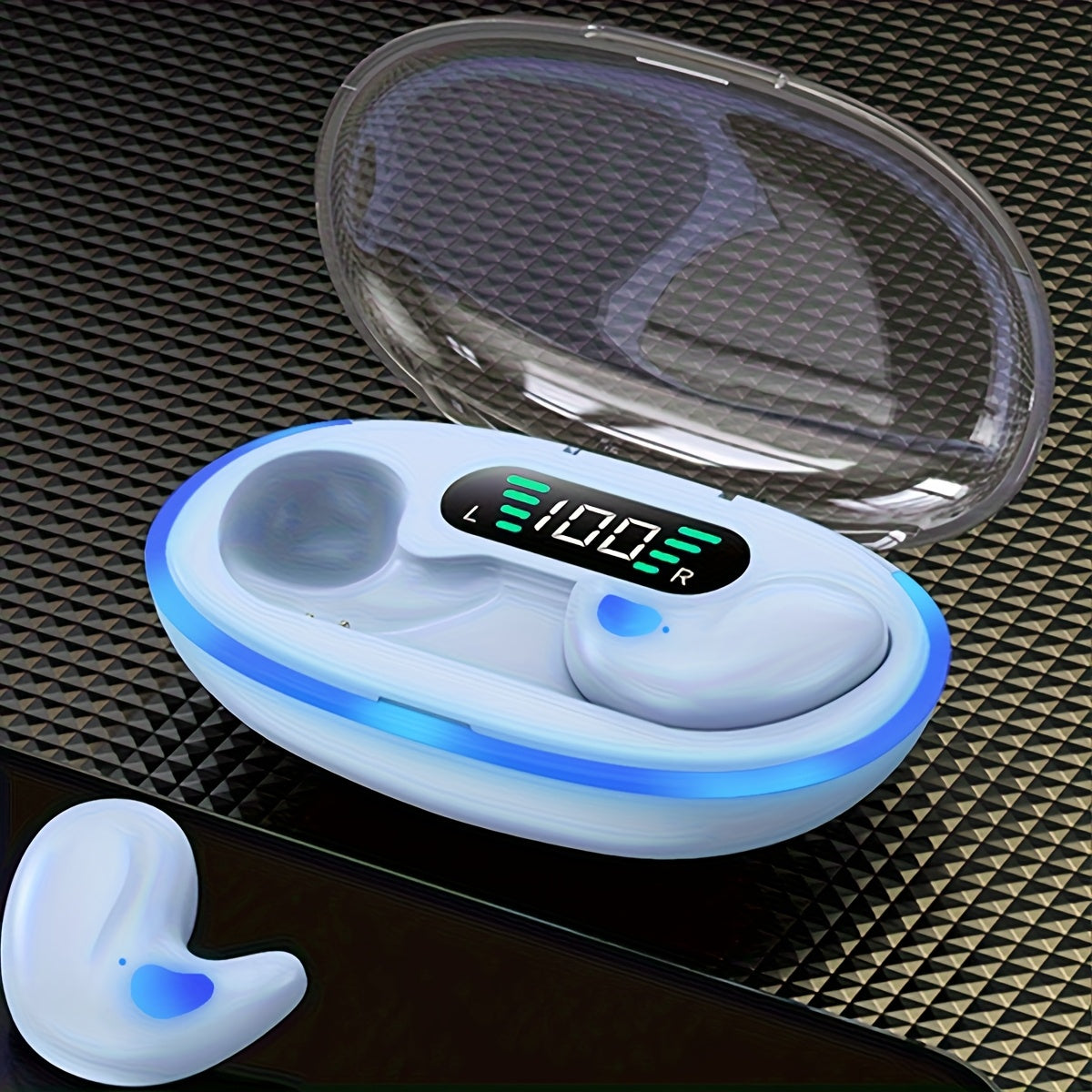 2025 True Wireless In-Ear Music Earbuds Comfortable Sleeping Headset with HIFI Bass Stereo HD Calling Adapted for Android iPhone Gaming Smart Headphones Couples Halloween Gift