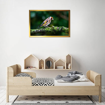 Colorful Goldfinch Bird Canvas Wall Art – Nature Photography Print-138