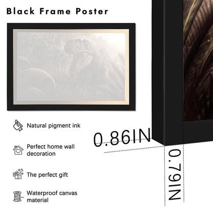 T-Rex Roar Canvas Wall Picture Jurassic Home Decor-02