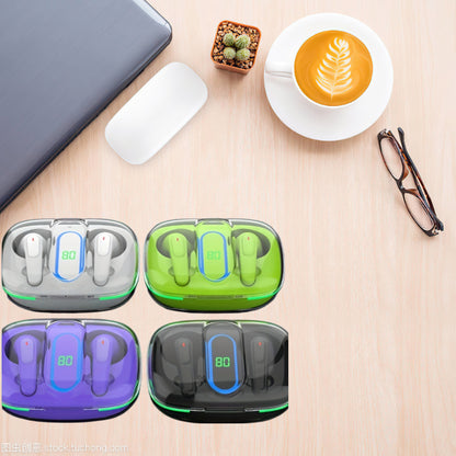 Wireless Earbuds 2025 Bluetooth 5.3 TWS Earphones with LED Display Touch Control in Ear Headset for Sports Music Gaming