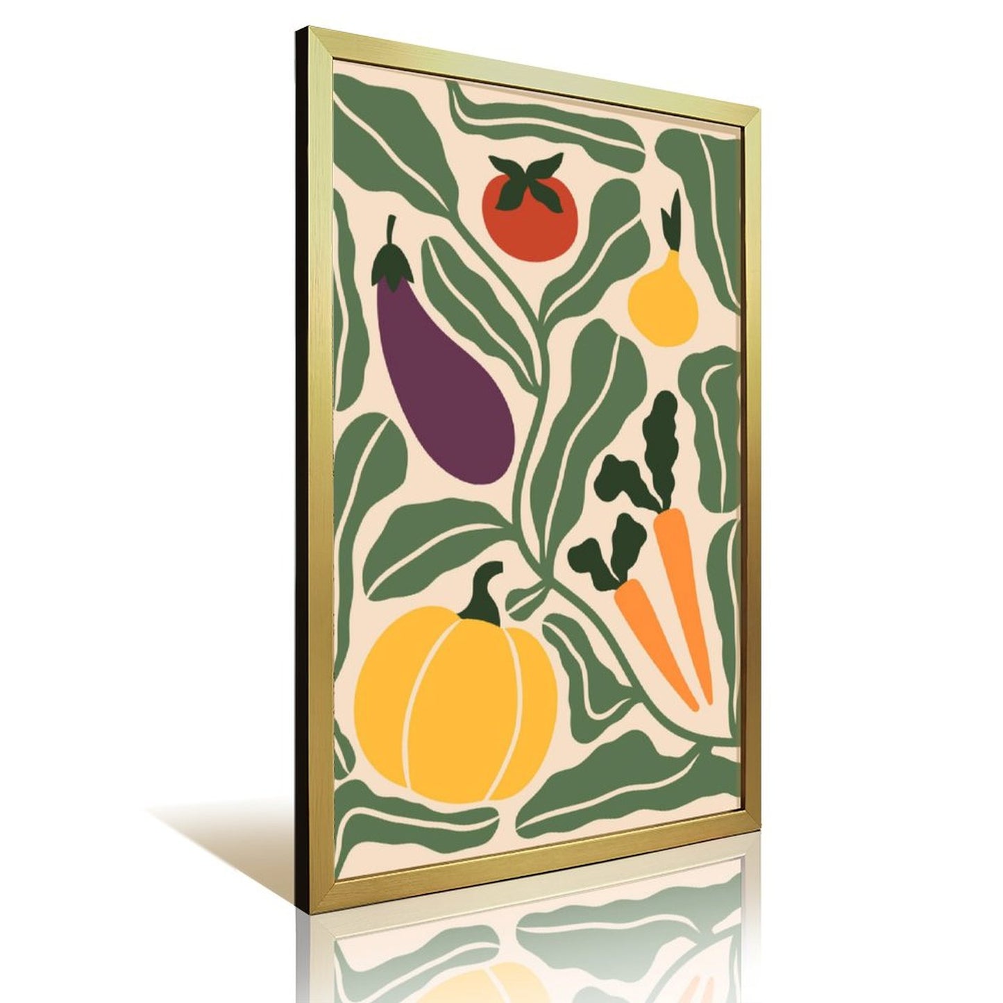 Vegetable canvas art and acrylic cover 25