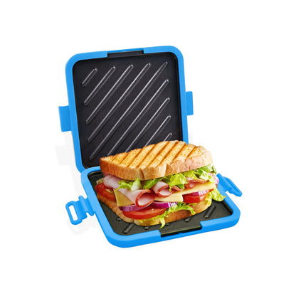 Universal Microwave Sandwich Maker Non Stick Baking Tray Bake Crispy Bread No Oven Required Also For Pork Ribs Chicken Wings Steaks Sausages Fish Steaks