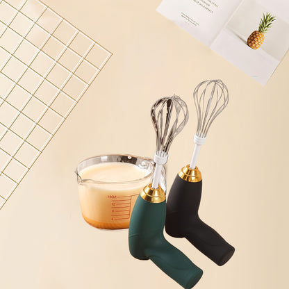 3-Speed USB Rechargeable Hand Blender Portable Electric Mixer for Baking Cakes Cookies Muffins Pancakes Lightweight Easy-to-Use Ideal for Home Bakers and Professionals