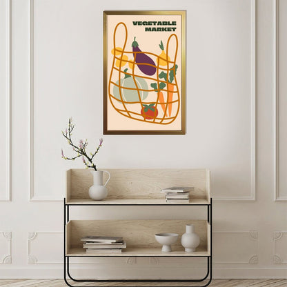 Retro Vegetable Market Framed Wall Decor 14