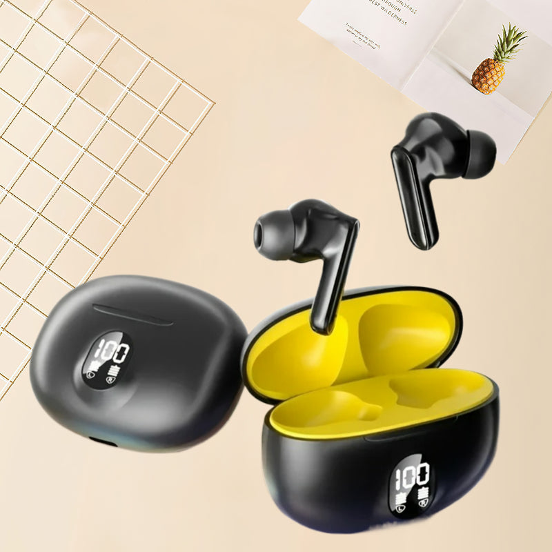 Advanced 2025 Wireless Earbuds LED Display Hi-Fi Sound Sweatproof Design for Sports Music Gaming In-Ear Fast Charging Technology
