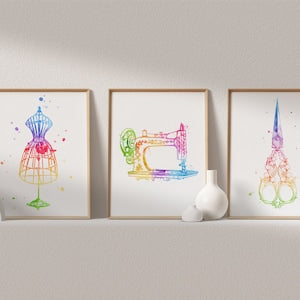 Sewing Gifts - Gifts for Sewers - Sewing Art - Sewing Machine Art - Sewing Wall Decor - Sewing Room Decor - Gifts for Grandma