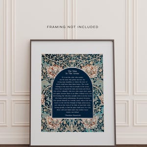 The Man in the Arena Gold Foil Print: Theodore Roosevelt Speech, William Morris Art