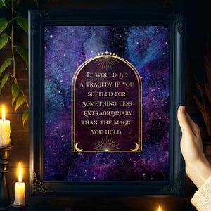 Gold Foil Celestial Print: Galactic Arch Wall Art