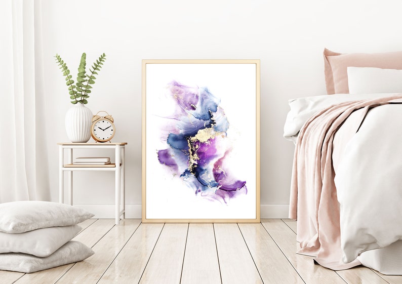 Alcohol Ink Art - Fluid Art - Abstract Art - Modern Art - Wall Decor - Fluid Painting - 18x24 Original Painting Art print
