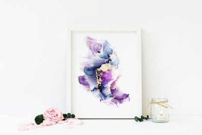 Alcohol Ink Art - Fluid Art - Abstract Art - Modern Art - Wall Decor - Fluid Painting - 18x24 Original Painting Art print