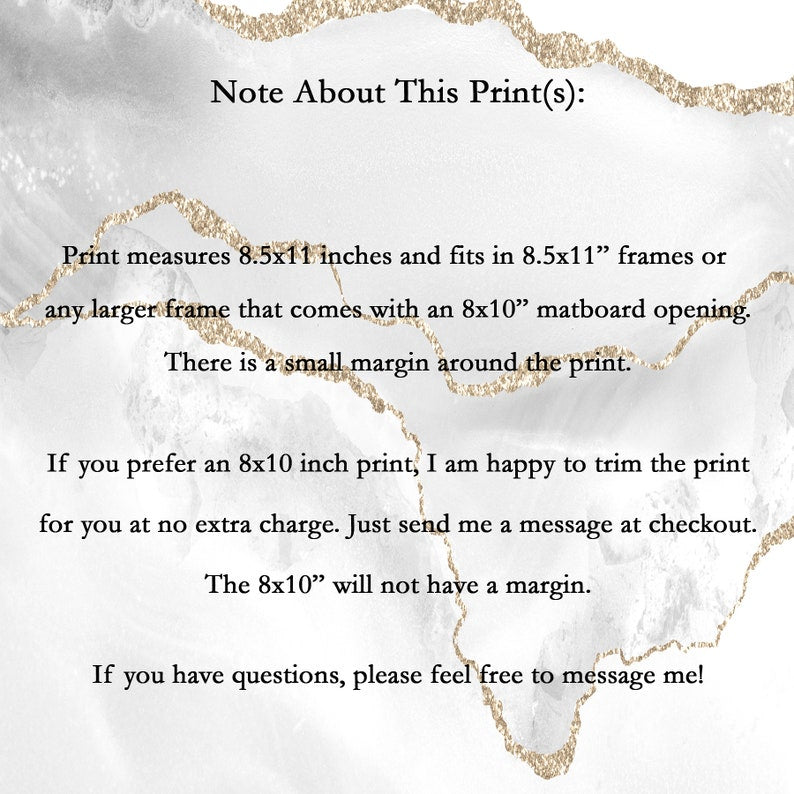 Gold Foil Custom Quote Print - Custom Gold Foil Print - Personalized Gold Foil Print