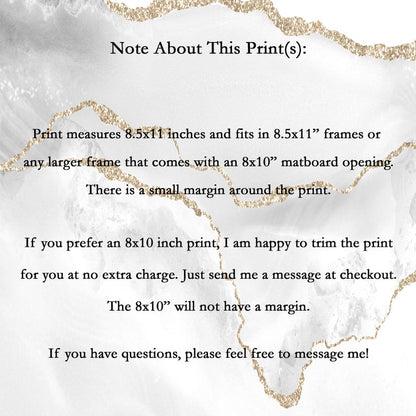 Gold Foil Custom Quote Print - Custom Gold Foil Print - Personalized Gold Foil Print