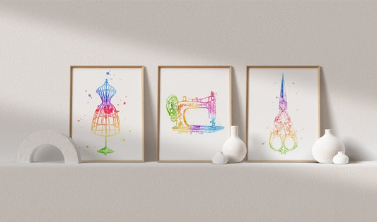 Sewing Gifts - Gifts for Sewers - Sewing Art - Sewing Machine Art - Sewing Wall Decor - Sewing Room Decor - Gifts for Grandma