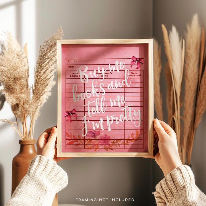 Gold Foil Book Art Print: Booktok Reading Room Decor
