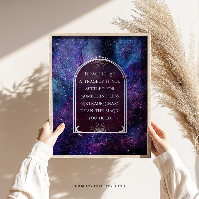 Gold Foil Celestial Print: Galactic Arch Wall Art