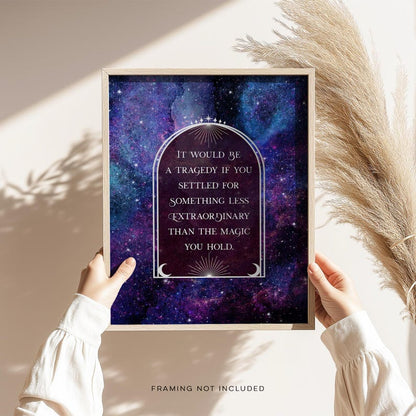 Gold Foil Celestial Print: Galactic Arch Wall Art